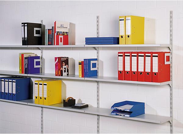 Image du produit kaiserkraft Tablette d'étagère murale, support de console inclus