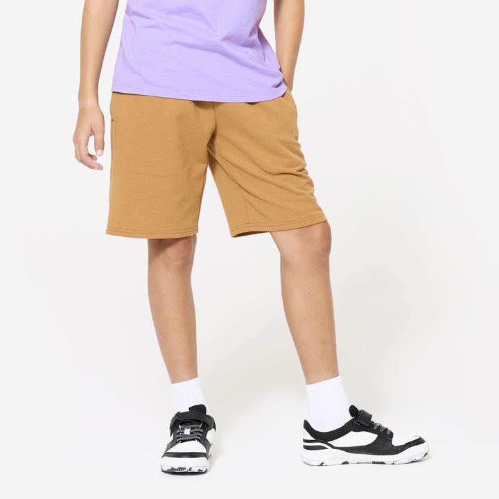 Produktbild Domyos Multisport Shorts Kinder Unisex - braun (10, 11, 12)