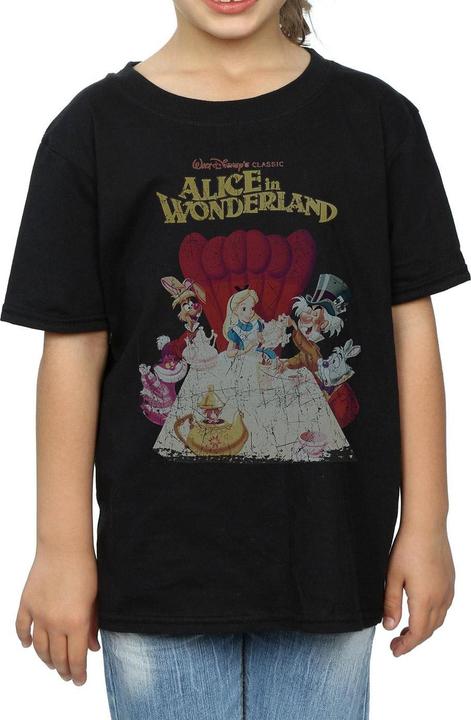 Immagine prodotto Disney Alice In Wonderland Retro Poster Maglietta Ragazze (152, 158)