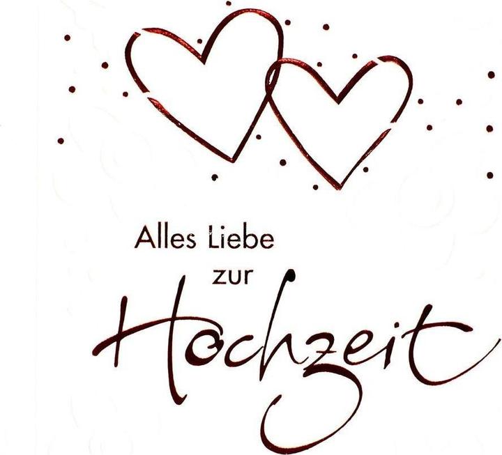 ABC Carte de mariage Coeur (1 pcs)