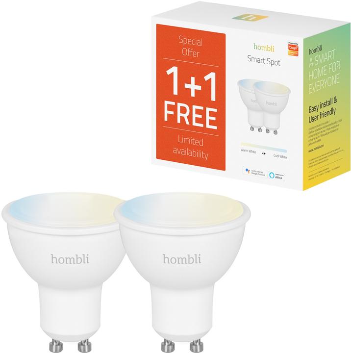Actual product image Hombli Smart Spot CCT (GU10, 4.50 W, 380 lm, 1 x, F)