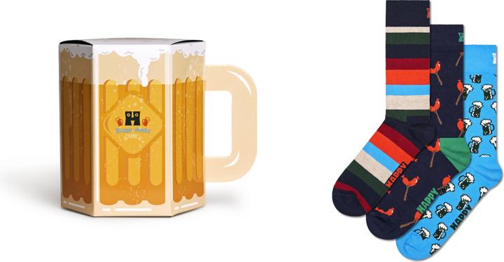 Actual product image Happy Socks Sausage And Beer (pack of 3, 41 - 46)