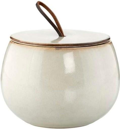 Produktbild Lene Bjerre Aufbewahrung Amera Ø 13.5 cm, Sandweiss (10.5 x 13.5 cm)
