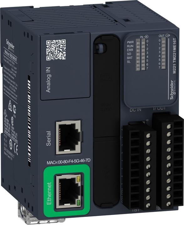 Image du produit Schneider Electric CONTROLLER M221-16IO Tr.PNP Eth Modulaire