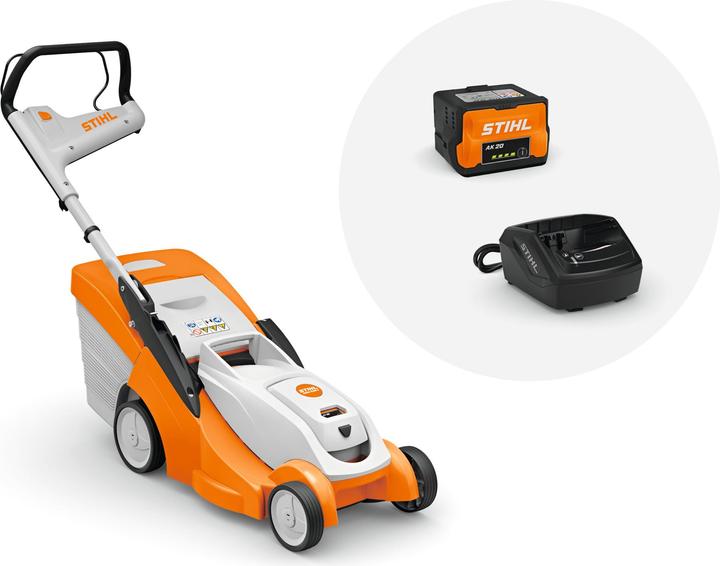 Image du produit Stihl Tondeuse à gazon RMA 239 C avec batterie AK 20 et chargeur AL 101
