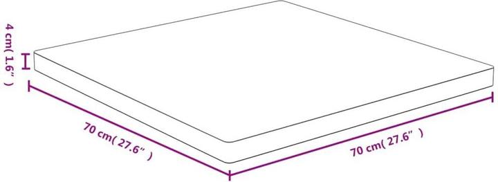 Produktbild VidaXL Douglas (70 x 70 x 4 cm)