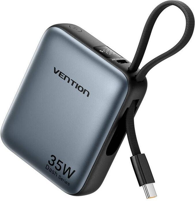 Actual product image Vention Powerbank FHEH0 10000mAh 35W (Szary) (10000 mAh, 35 W, 35 Wh)
