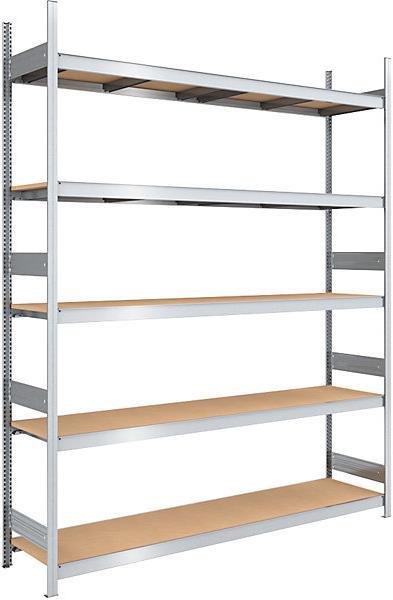 Actual product image kaiserkraft Large compartment boltless shelving with chipboard
