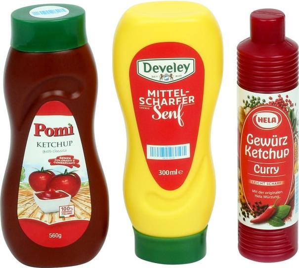 Produktbild Tanner Kaufladenzubehör - Senf + Ketchup - 3er Set
