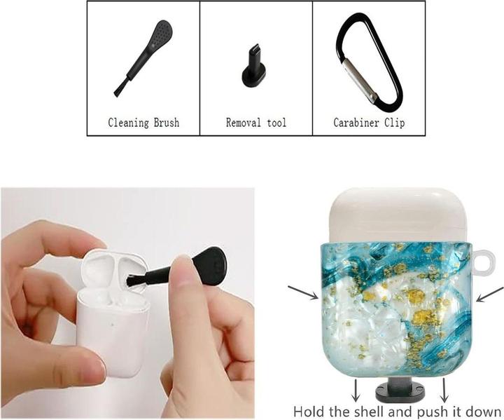 Produktbild König Design Schutz Hülle für Apple AirPods Pro Tasche Case Cover Etuis 360 Grad Bumper Motiv
