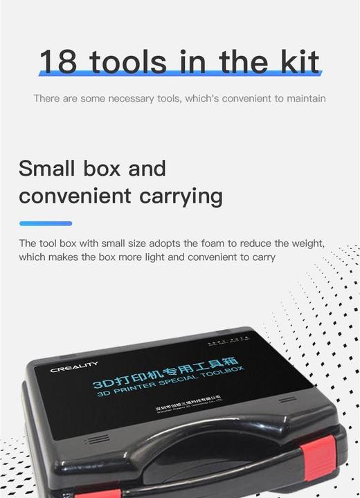 Produktbild Creality Werkzeugbox für 3D Drucker (Maintanance Kit)