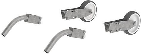 Actual product image kaiserkraft Spring brake castors for work platform with 3-4 steps heavy duty version