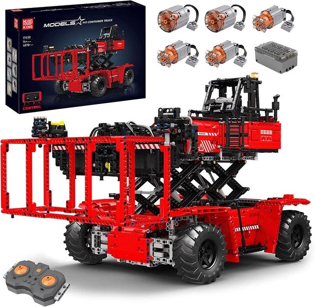 Actual product image Mould King Technology Remote-controlled container forklift truck, heavy-duty forklift truck