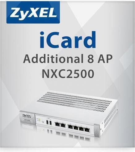 Produktbild Zyxel iCard 8 zusätzliche AP Lizenzen für NXC2500 (8 Geräte, unbegrenzt)