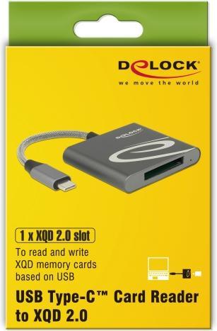 Image du produit Delock Lecteur de cartes USB-C externe pour cartes mémoire XQD 2.0 (USB-C)