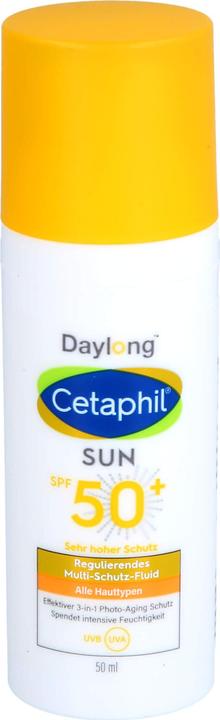 Actual product image Daylong Cetaphil sun SPF 50+ Multi-Protection Fluid Face, 50 ml Lotion (Sun lotion, SPF 50+, 50 ml)