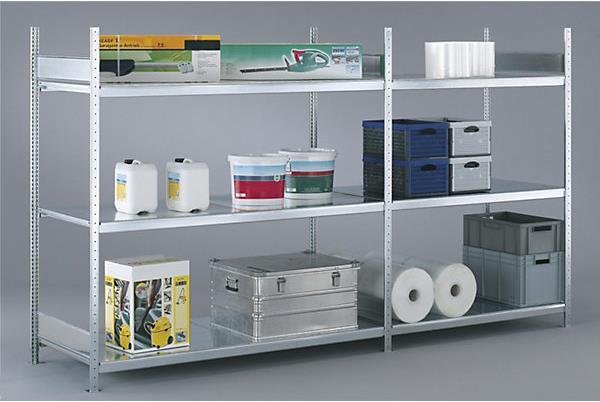 Actual product image Schulte Lagertechnik Wide span rack, with steel shelf, height 2500 mm