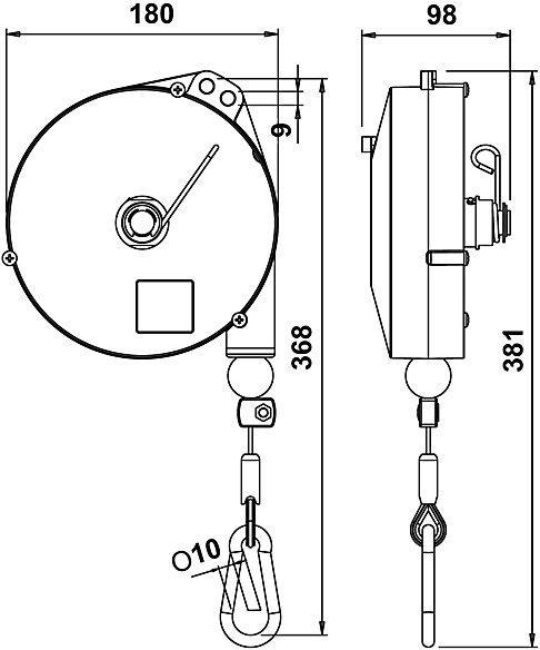 Actual product image kaiserkraft Professional spring balancer