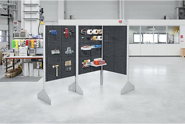 Produktbild eurokraft pro Lochplatten-Stellwand, Höhe 1845 mm
