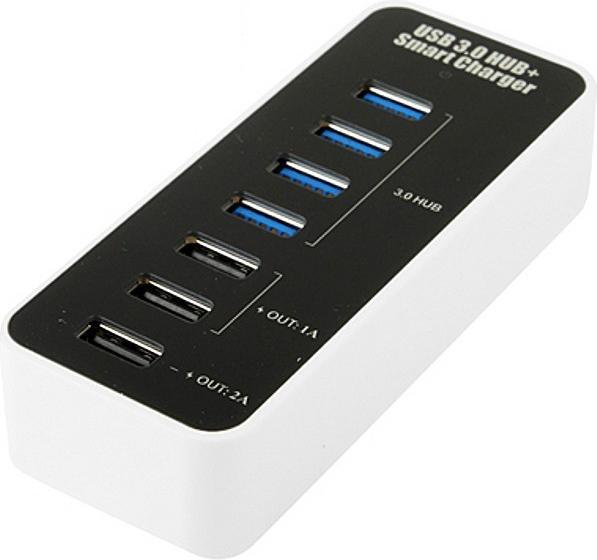 Produktbild Techly IUSB3-TLYBV7 (USB-C, 7 Ports)