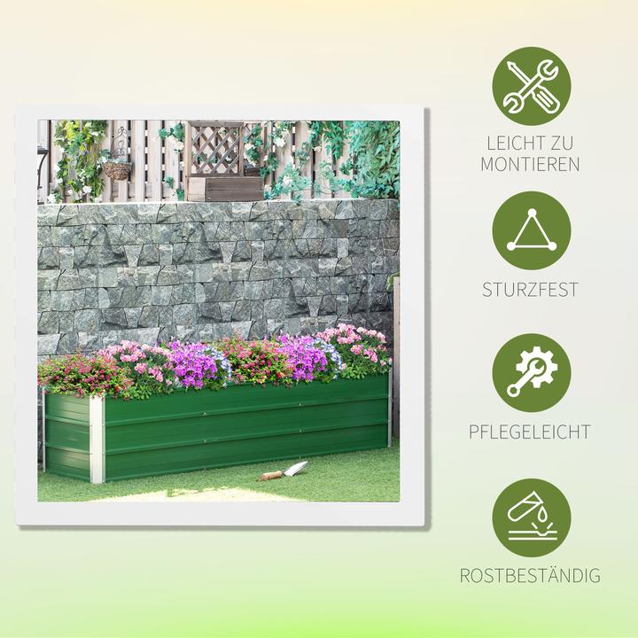 Actual product image Outsunny Garden bed including gardening gloves and bed signs