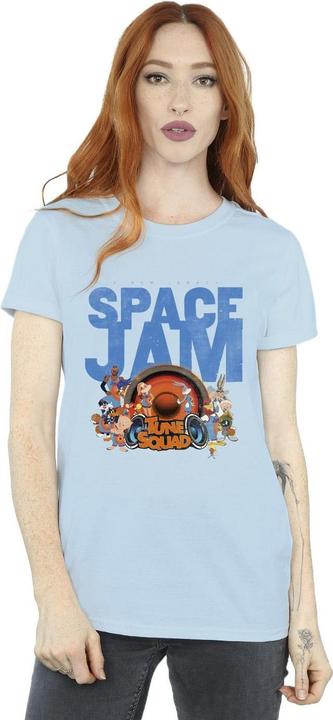 Actual product image Space Jam Womens/Ladies Tune Squad Cotton Boyfriend T-Shirt (M)