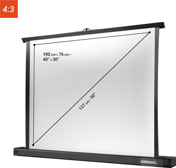 Image du produit Celexon Professional table top Mini - Écran de projection - Ordinateur de bureau - 127 cm (50") (50", 4:3)