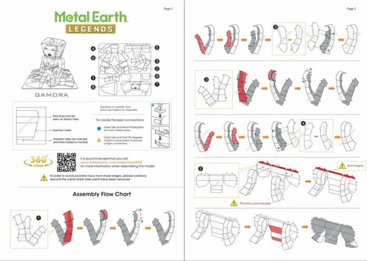Nutritional values and ingredients Metal Earth 3D puzzle Guardians of the Galaxy: Gamora