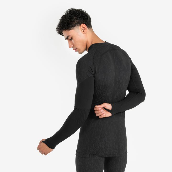 Produktbild Kipsta Damen/Herren Funktionsshirt langarm - Keepdry schwarz (L)