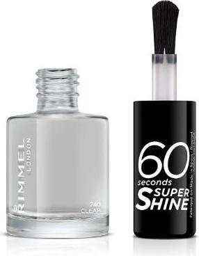 Actual product image Rimmel London 60 SECONDS super shine #740-clear (740, Colour paint)