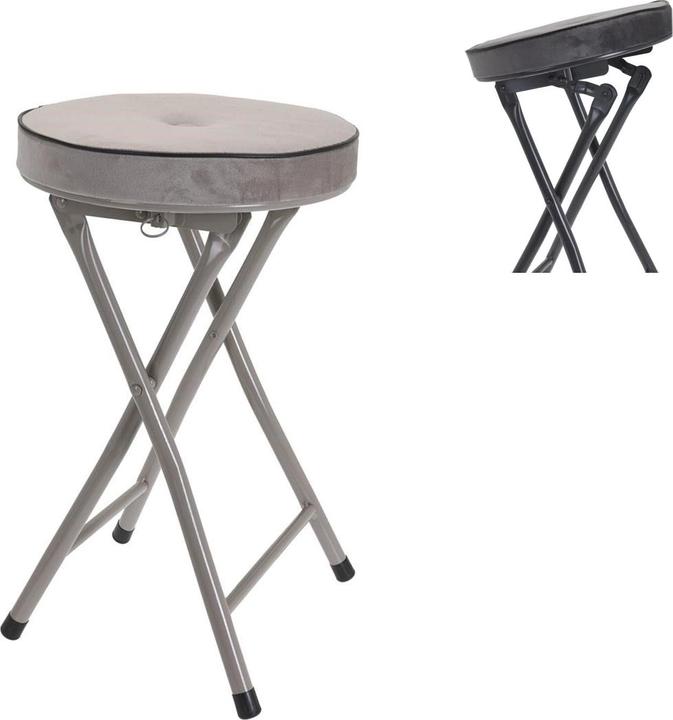 Actual product image Mojawo Folding stool Folding stool Kitchen stool Stool Seat stool foldable H49cm