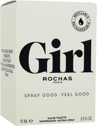 Actual product image Rochas Girl Eau De Toilette Spray 75ml Refillable (Eau de toilette, 75 ml)