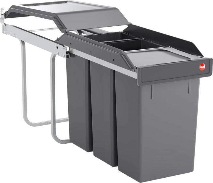 Actual product image Hailo Einbau-Mülleimer mit Mülltrennsystem (3x10 L) (30 l)