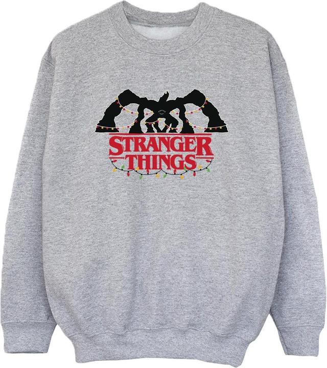 Netflix Stranger Things Demogorgon Christmas Lights Sweatshirt Jungen
