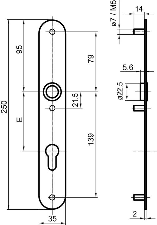 Actual product image Glutz Outside door signs easyfix 5359 (Door plate set)