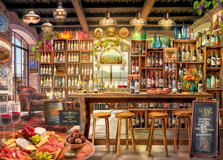 Produktbild Bluebird Puzzle 500 pieces The Wine Tasting Room (500 Teile)