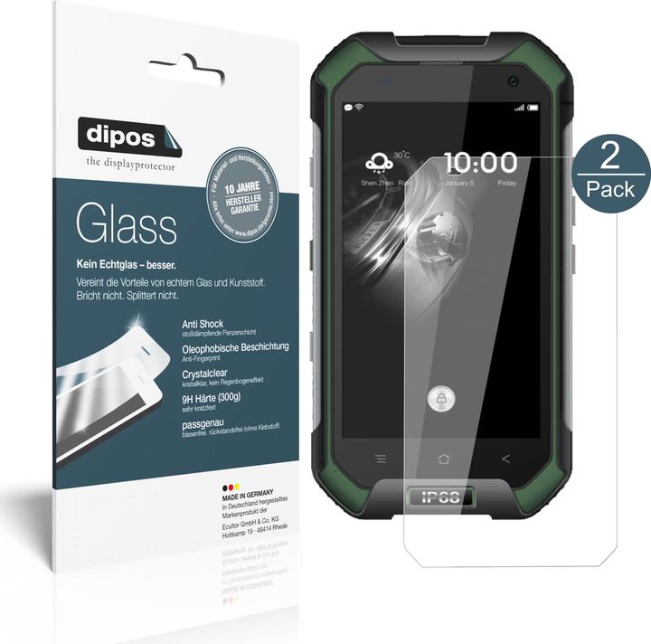 Produktbild Dipos Displayschutz Anti-Shock (2 Stück, Blackview BV6000)