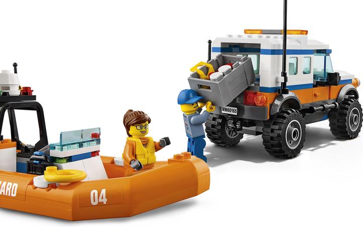 Produktbild LEGO Geländewagen mit Rettungsboot (60165, LEGO City)