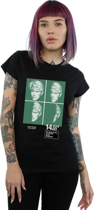 Immagine prodotto David Bowie 1983 Concert Poster Maglietta Donna (S)