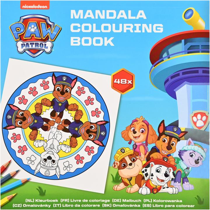 Actual product image Roost Mandala Colouring Pad B1985 Paw Patrol