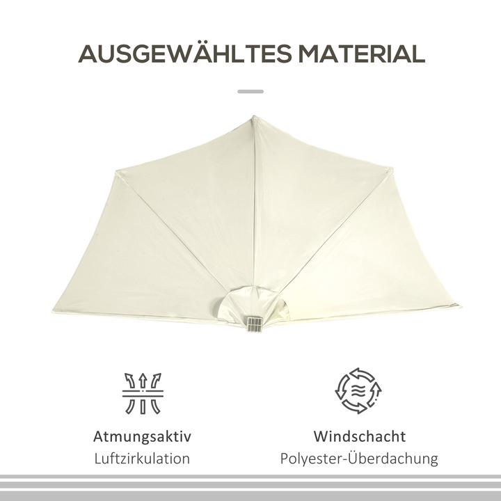 Actual product image Outsunny Patio umbrella with solar panel and LED (1.35 m)