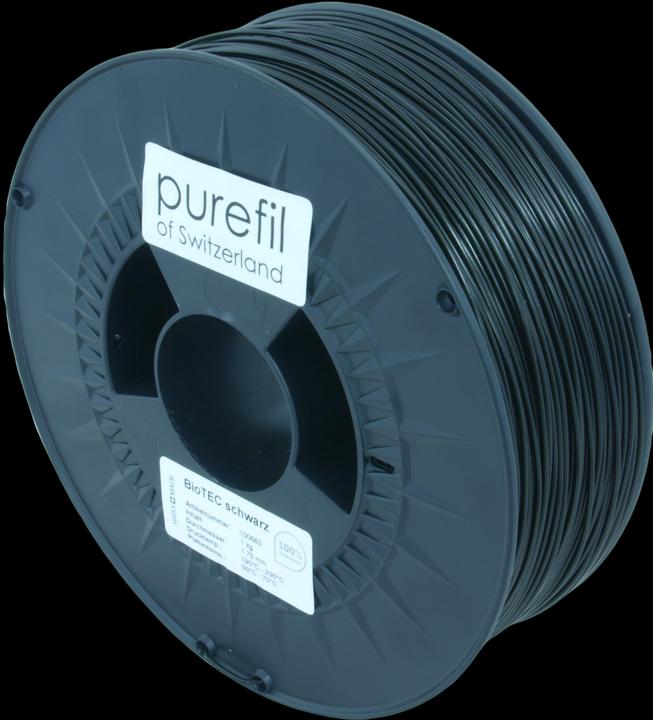 Produktbild Purefil Filament (bioTEC, 1.75 mm, 1000 g, Schwarz)