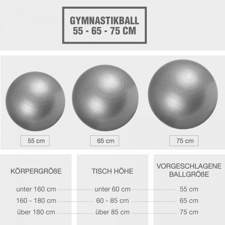 Actual product image Gorilla Sports Exercise ball (75 cm)