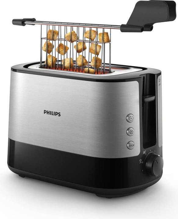 Immagine prodotto Philips Viva Collection HD2635/90 tostapane 2 fette Nero, Titanio