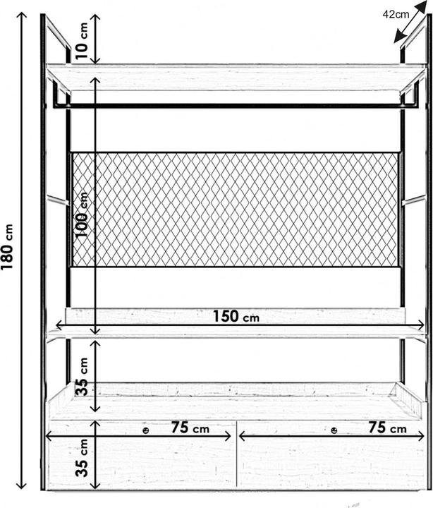 Produktbild Kalune Design Katja (50 x 180 x 40 cm)