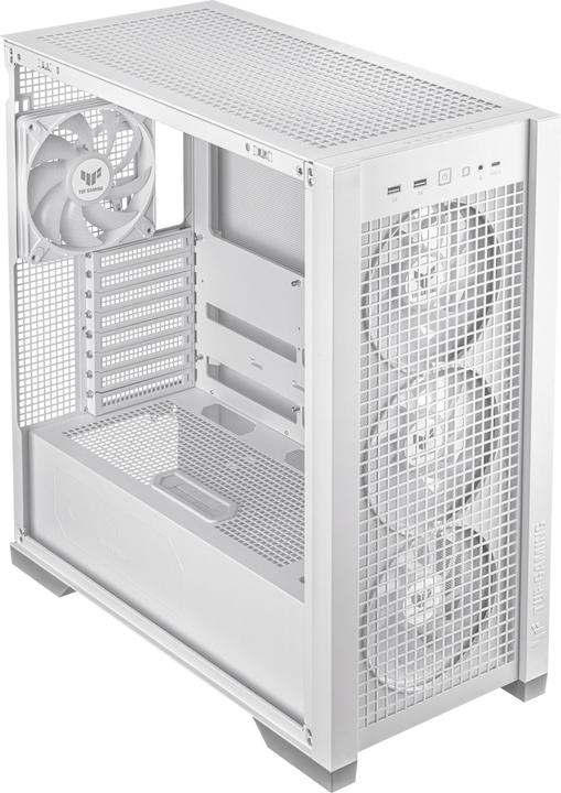 Actual product image ASUS TUF Gaming GT302 TG ARGB White (ATX, mATX, Mini-ITX)