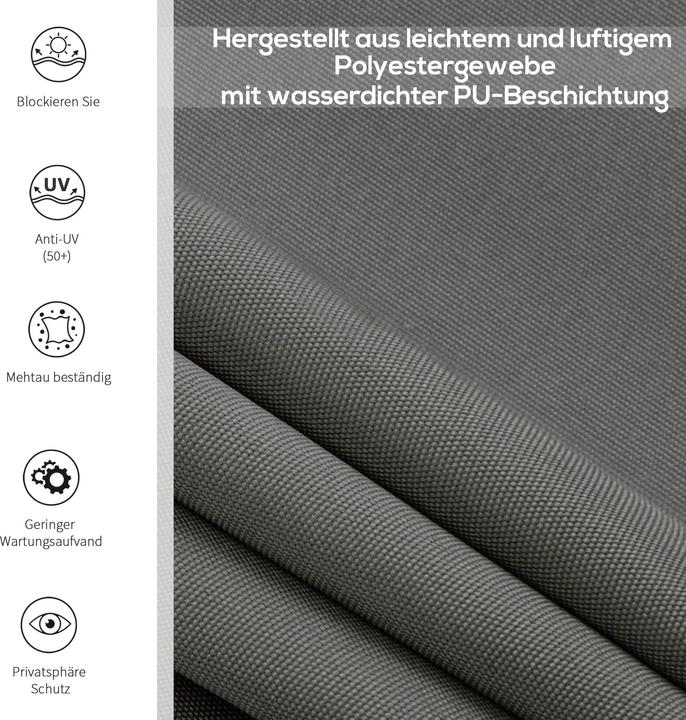 Immagine prodotto Outsunny Tenda da sole verticale (1.60 m)