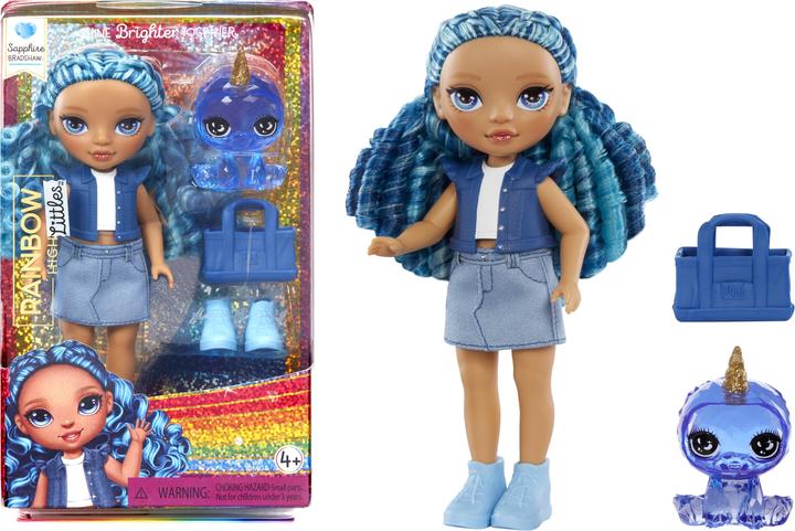 Actual product image MGA Rainbow High Littles Dolls- Sapphire (Blue)