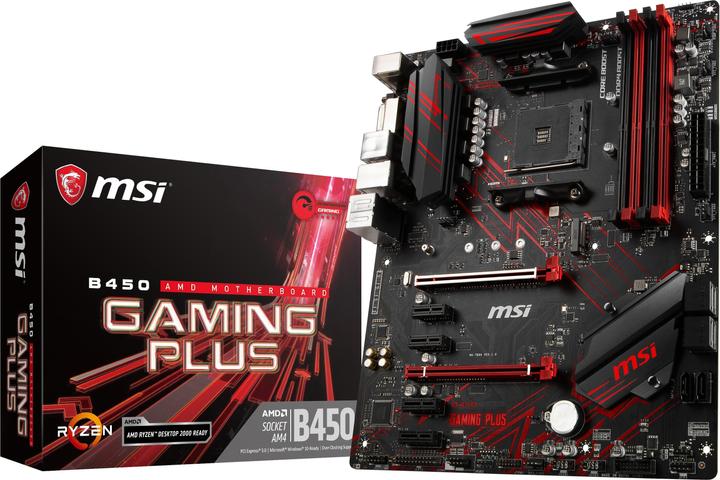 MSI B450 Gaming Plus (AM4, AMD B450, ATX)
