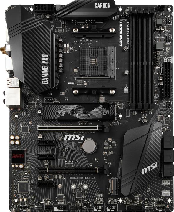 MSI B450 Gaming Pro Carbon AC (AM4, AMD B450, ATX)